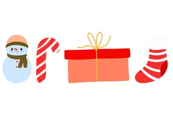 Christmas Give Design Vector for Local Branding and Packaging