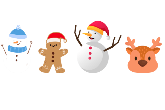 Decoration Christmas Holiday Illustrations for Content Publishing
