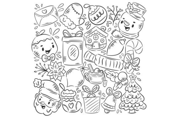 Hand Drawn Christmas 19 Coloring Icon Review