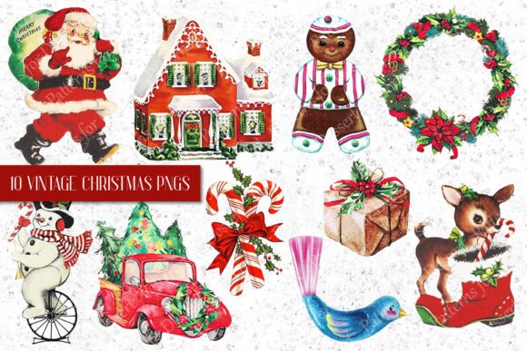 Vintage Christmas Clip Art I for Handmade Creations